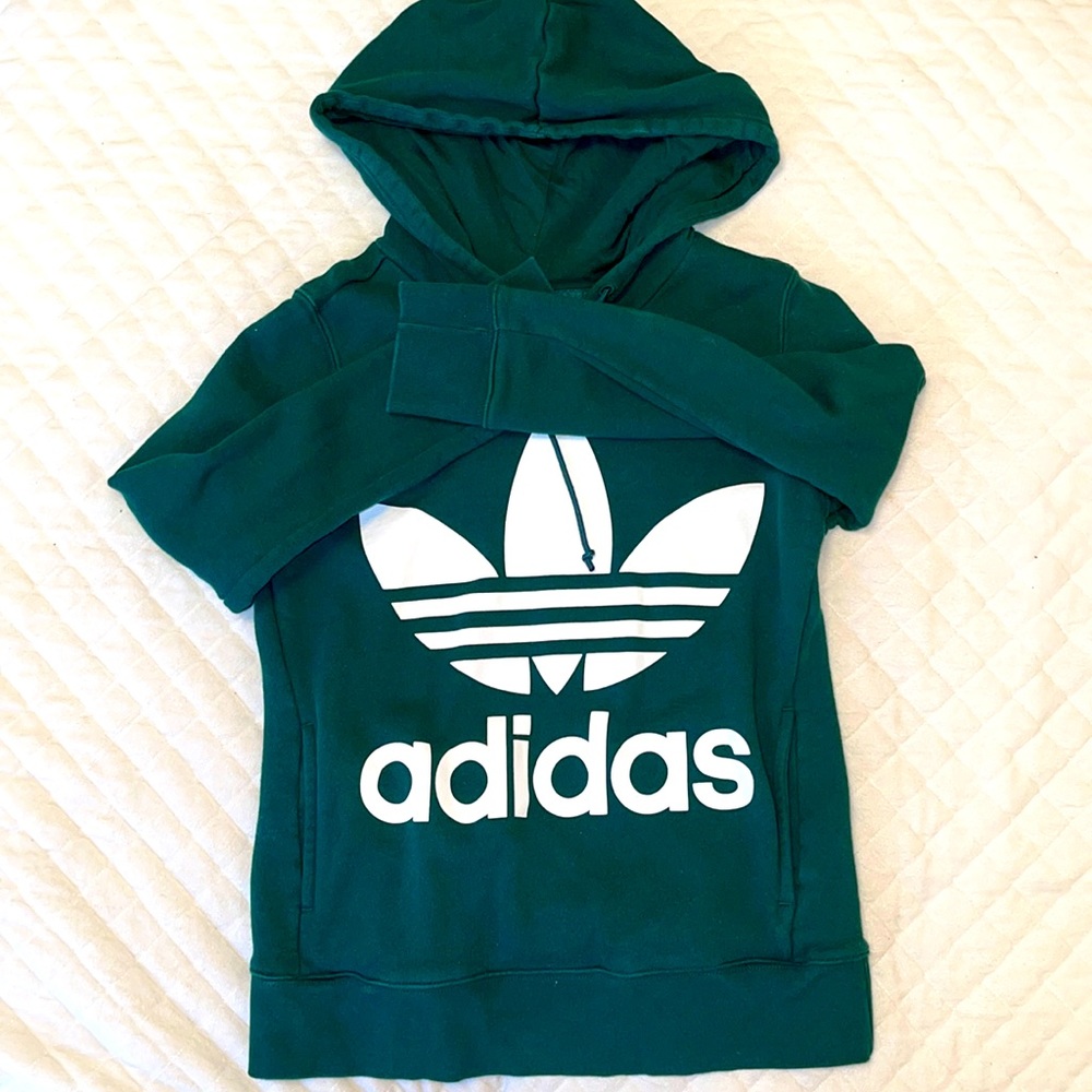 Green Adidas hoodie